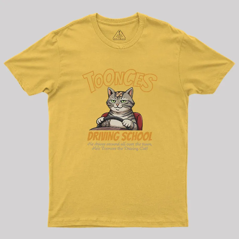 Toonces Driving Academy Geek T-Shirt - Image 6