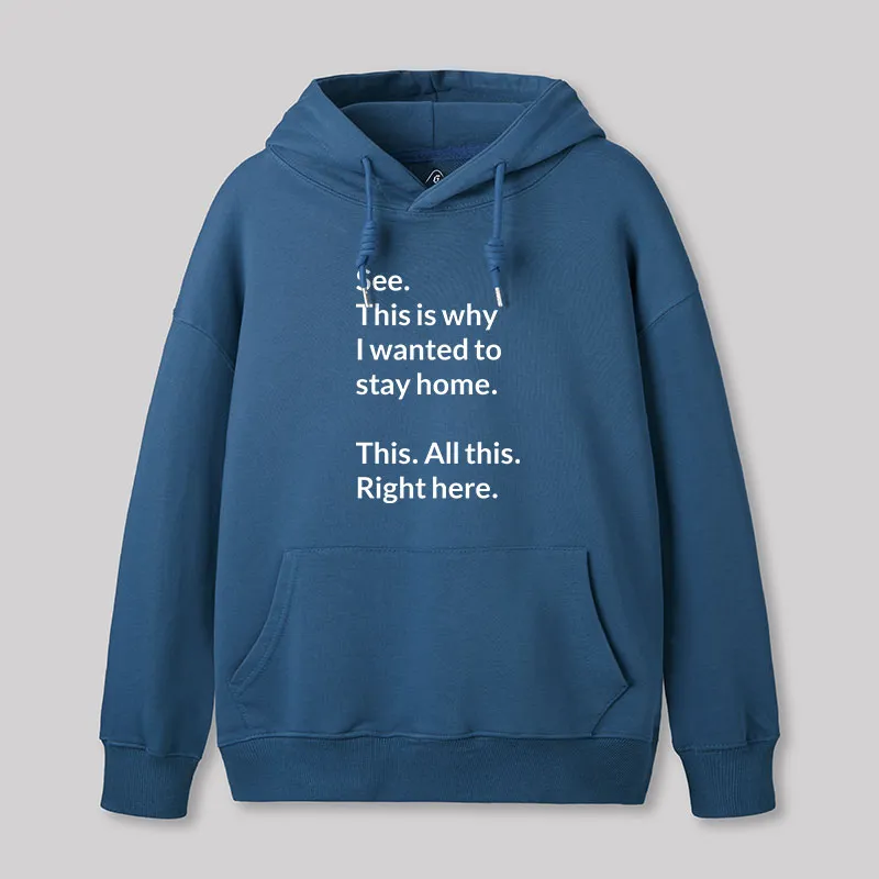 Alternative view of Stay Home Geek Hoodie
