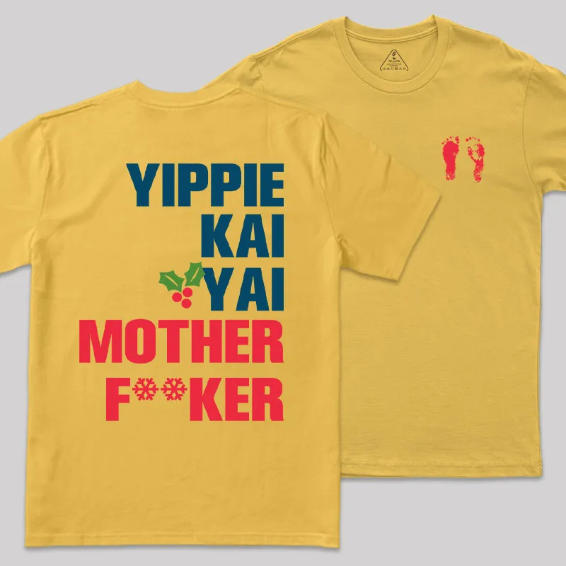 Yippie Kai-Yay Front and Back Printed Geek T-Shirt - Image 4