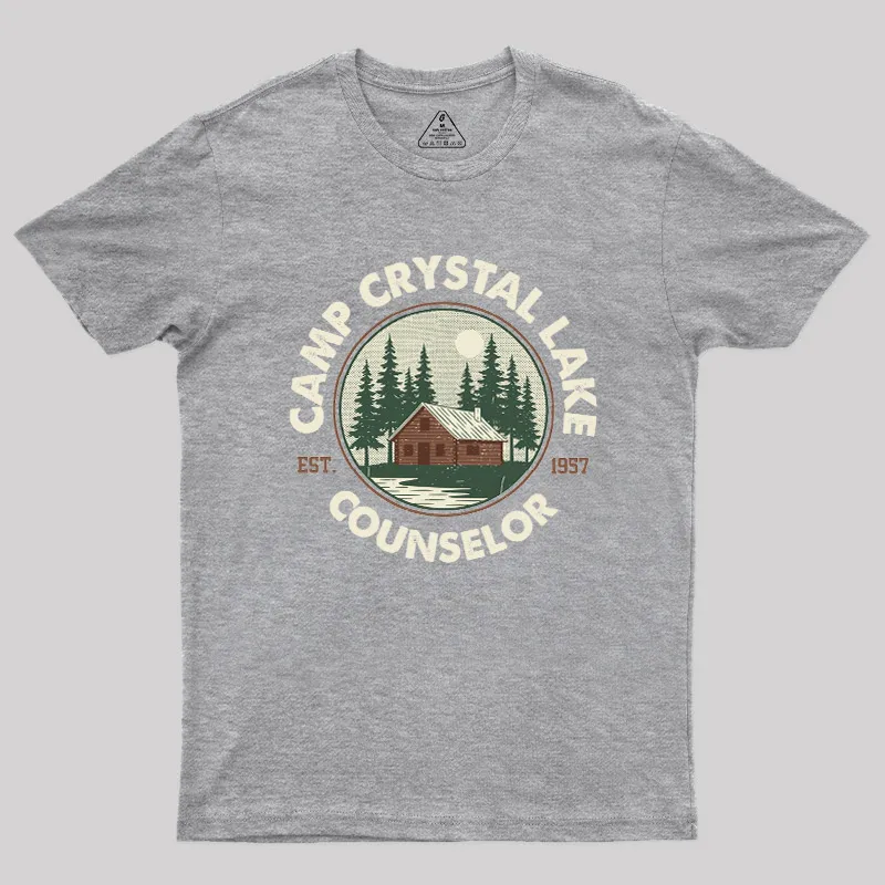 Camp Crystal Lake Geek T-Shirt - Image 4
