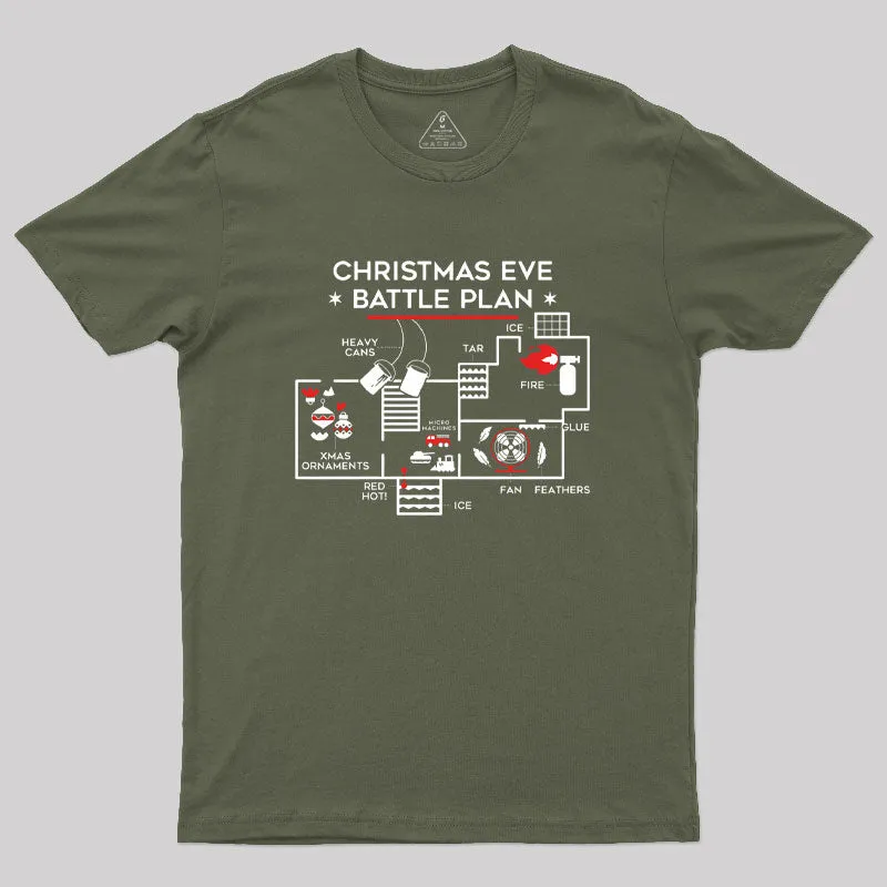 Christmas Eve Battle Plan Geek T-Shirt - Image 4