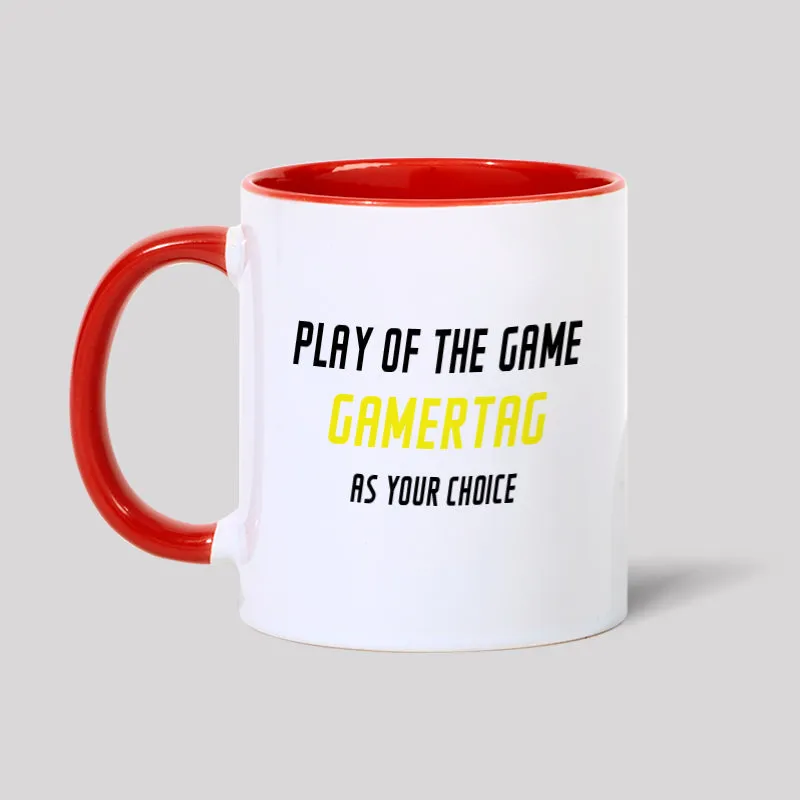 Play of the Game Gamertagas Your Choice Geek Mug - Image 3