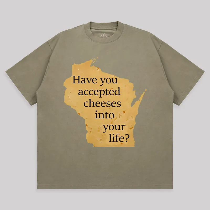 Wisconsin Cheese Pun Unisex Oversized T-shirt - Image 4