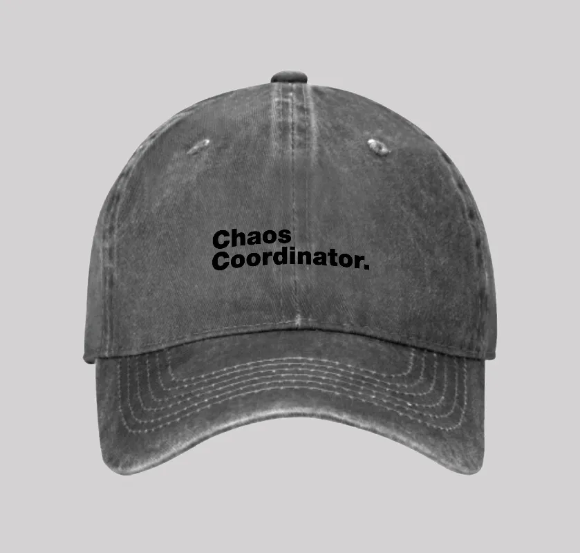 Chaos Coordinator Washed Vintage Baseball Cap - Image 2