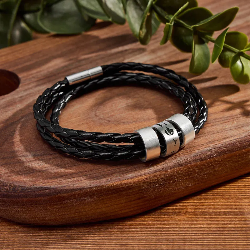 Battle of the Death Star Geek Silver Bead Bracelet