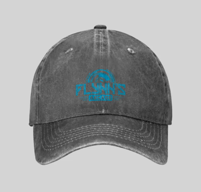 Flynn's Arcade Est 1982 Washed Vintage Baseball Cap - Image 2
