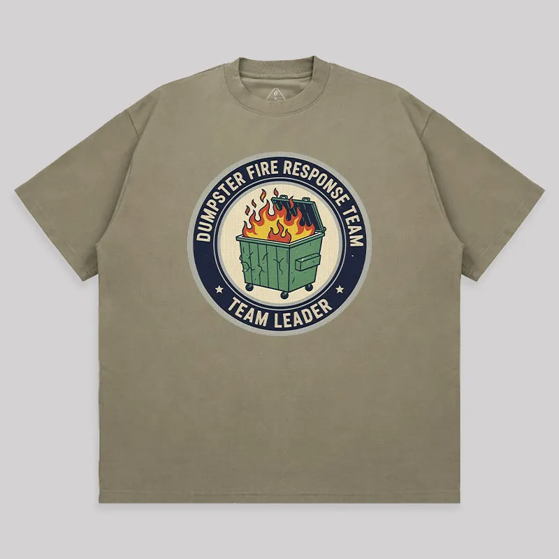 Dumpster Fire Response Team Unisex Oversized T-shirt - Image 5