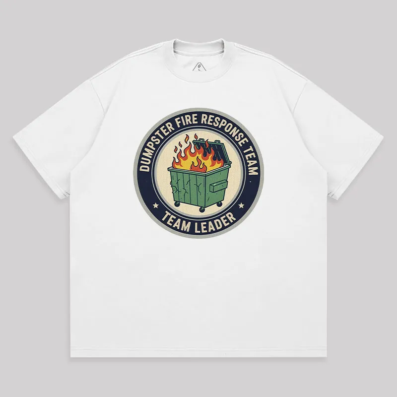 Dumpster Fire Response Team Unisex Oversized T-shirt - Image 3