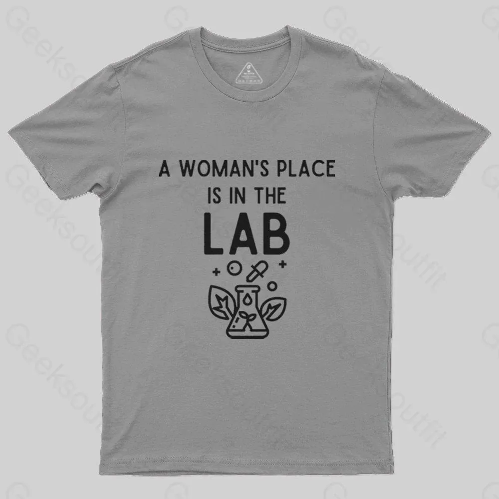 A Woman's Place is in the Lab T-Shirt - Image 5