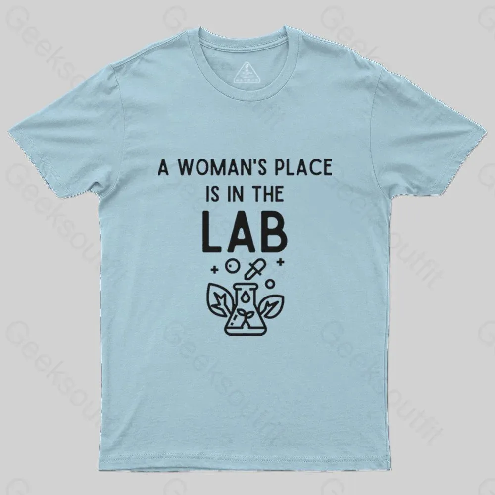 A Woman's Place is in the Lab T-Shirt - Image 6