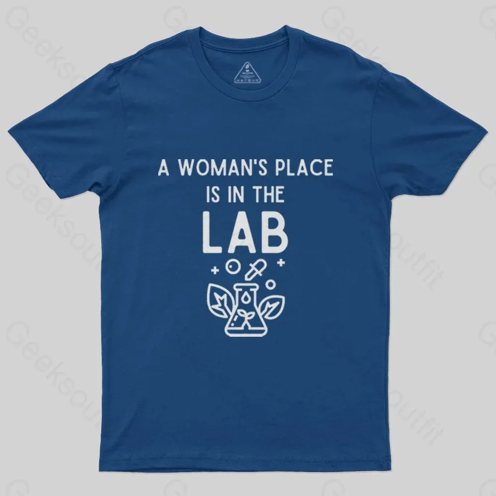 A Woman's Place is in the Lab T-Shirt - Image 3