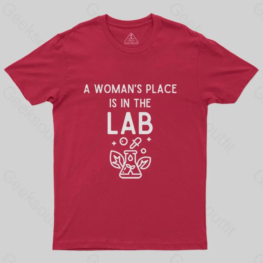 A Woman's Place is in the Lab T-Shirt - Image 7