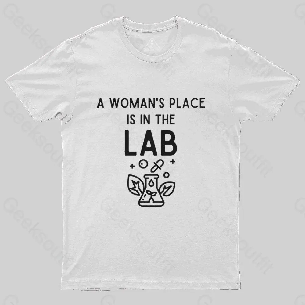 A Woman's Place is in the Lab T-Shirt - Image 2