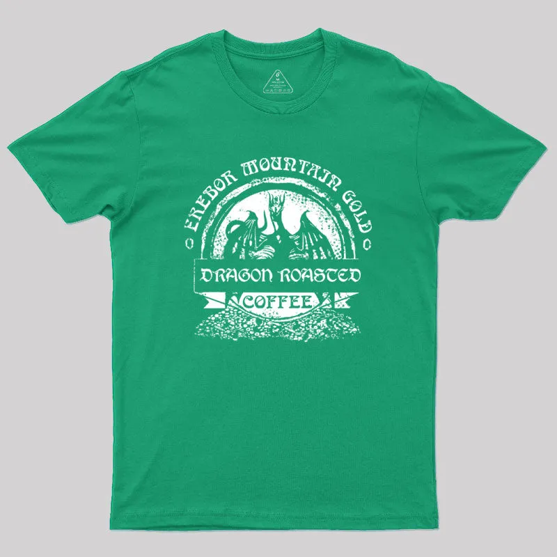 Erebor Mountain Gold Coffee Geek T-Shirt - Image 9