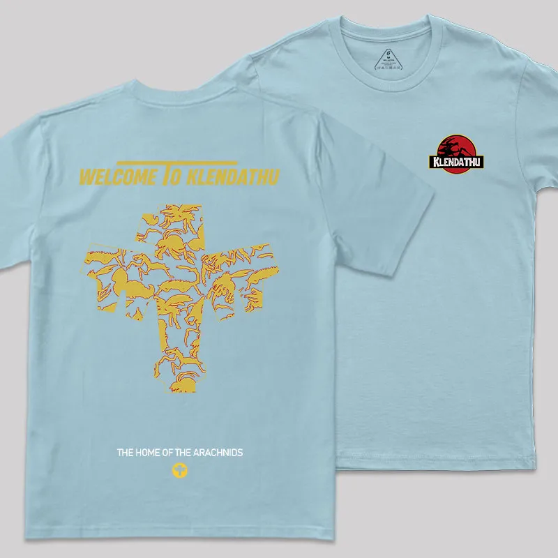 The Home Of The Arachnids Front and Back Printed Geek T-Shirt - Image 7