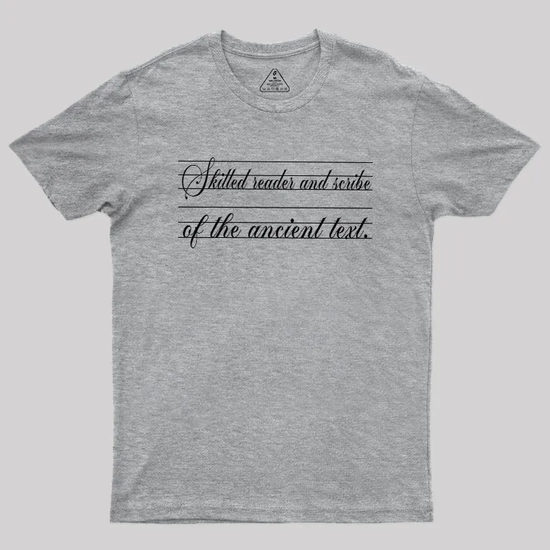 Ancient Scribe Geek T-Shirt - Image 4