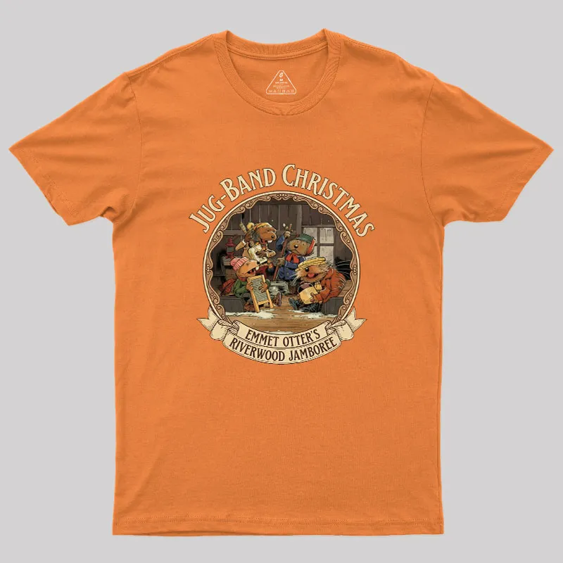 Emmet Otters Jug Band Christmas Geek T-Shirt - Image 5