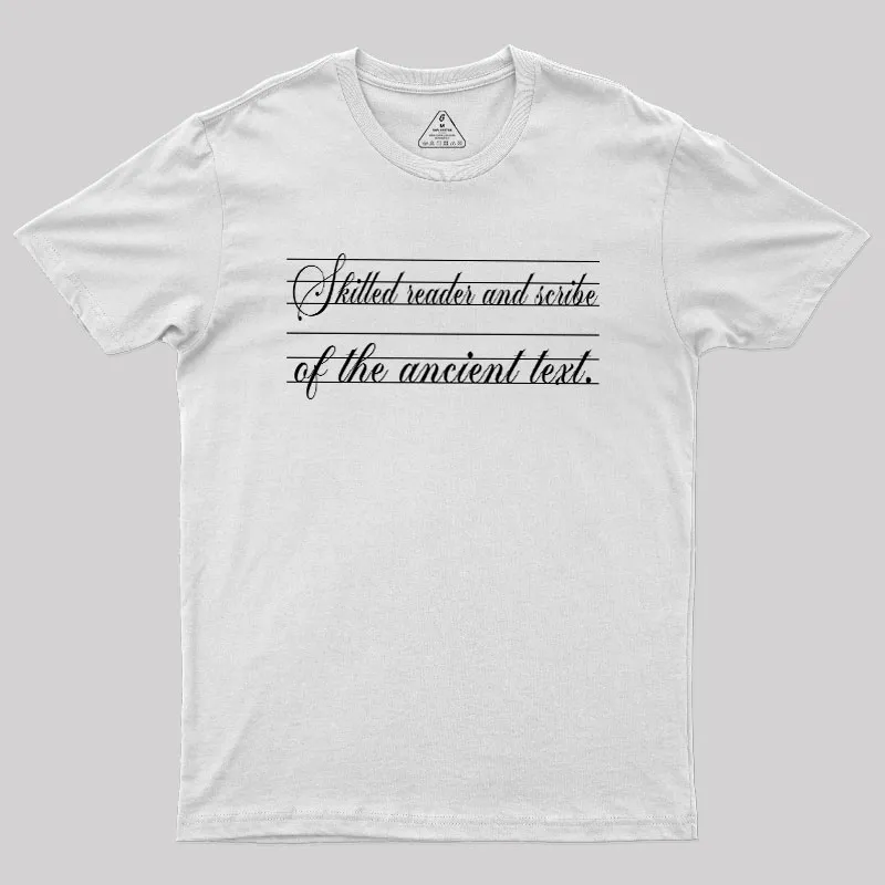 Ancient Scribe Geek T-Shirt - Image 11