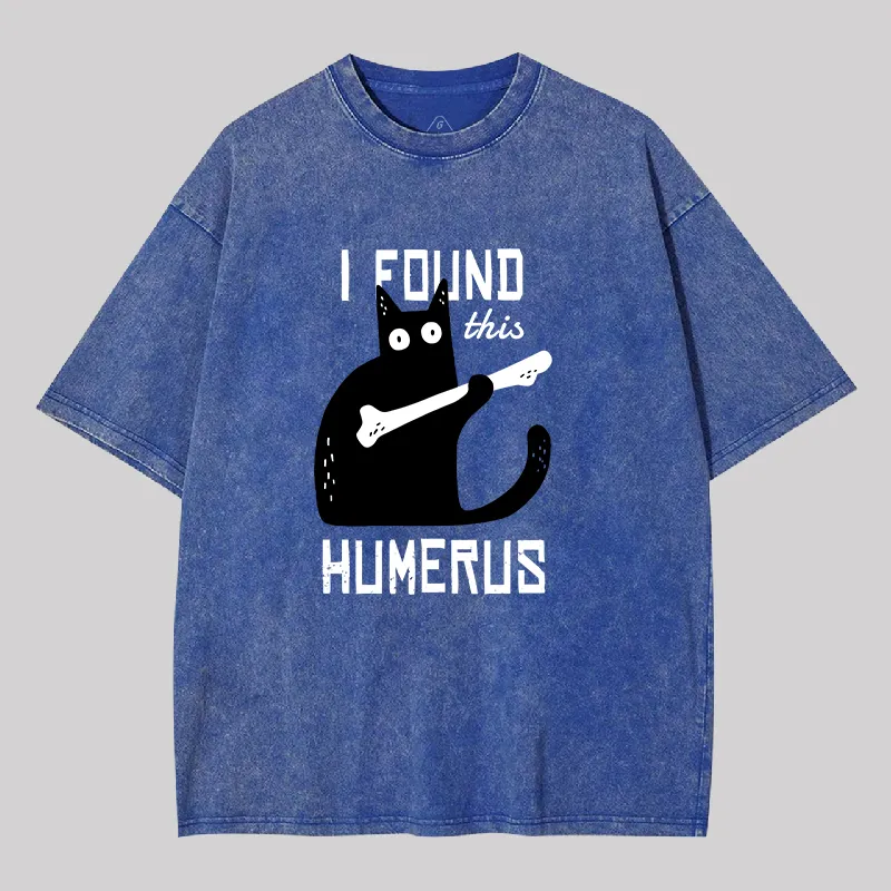 Cat With A Bone Geek Washed T-shirt