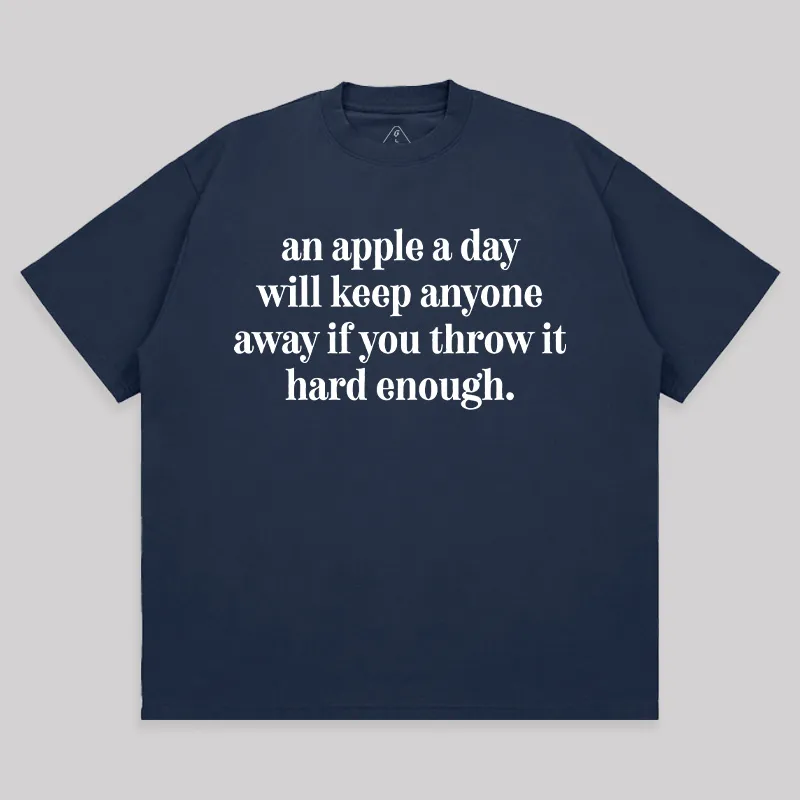 An Apple A Day Unisex Oversized T-shirt - Image 5
