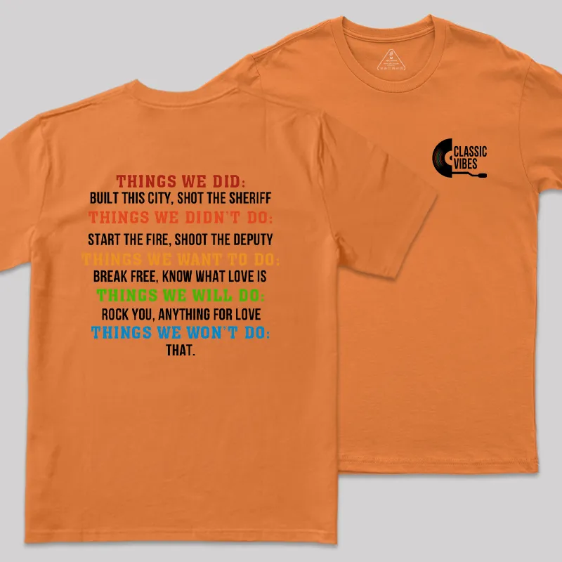 Classic Vibes Front and Back Printed Geek T-Shirt - Image 4