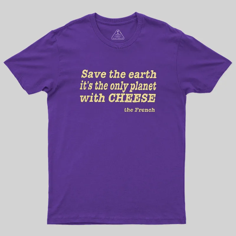 Save The Cheese Geek T-Shirt - Image 5