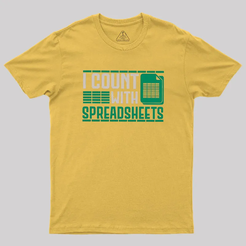 Funny Spreadsheet Accountant Geek T-Shirt - Image 8
