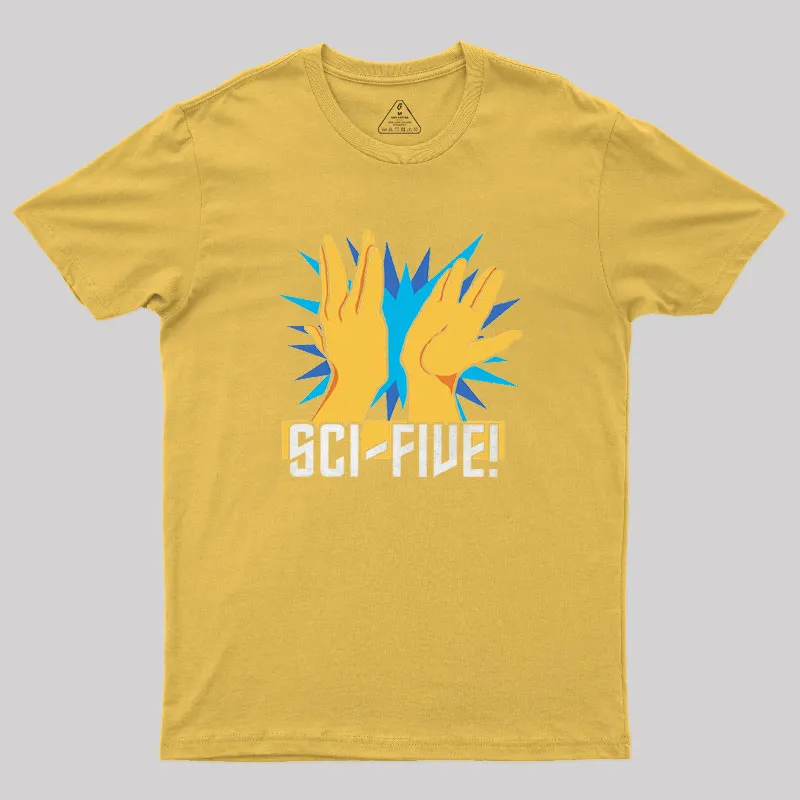 Sci-Five! Geek T-Shirt - Image 8