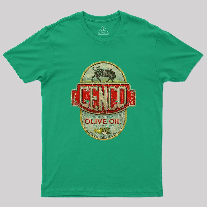 VINTAGE - GENCO OLIVE OIL Geek T-Shirt - Image 9