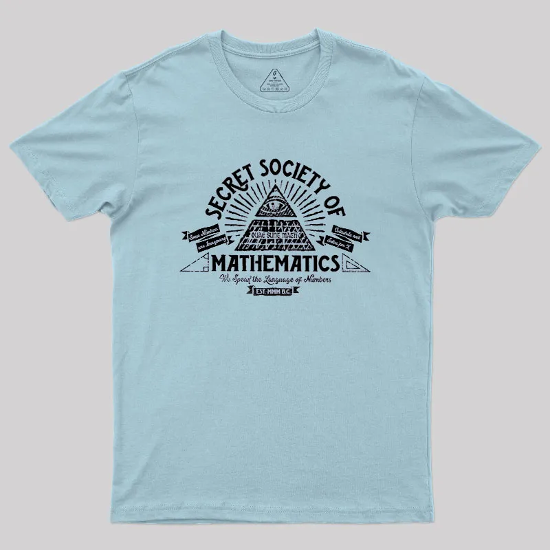 Illumathnati - Secret Society of Math Geek T-Shirt - Image 10
