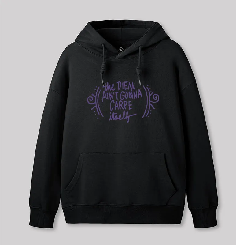 Alternative view of Carpe Diem Geek Hoodie