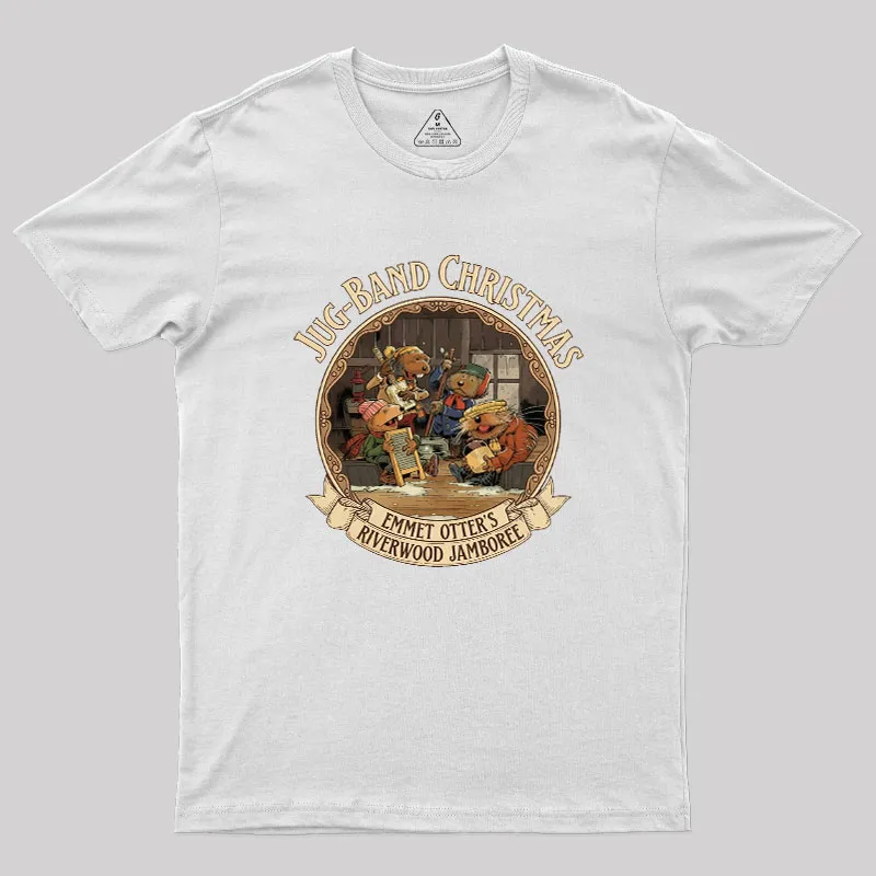 Emmet Otters Jug Band Christmas Geek T-Shirt - Image 11