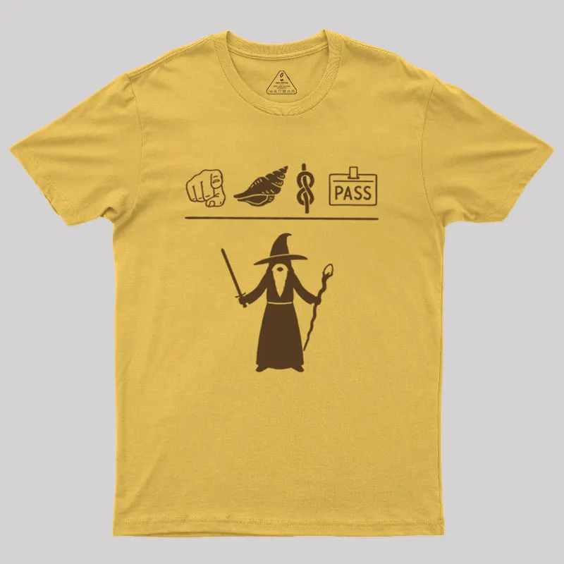 Wizard Hieroglyphs Geek T-Shirt - Image 4