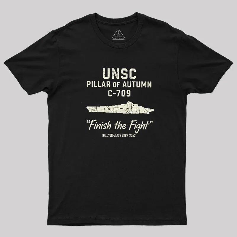 UNSC PILLAR OF AUTUMN C-709 Geek T-Shirt