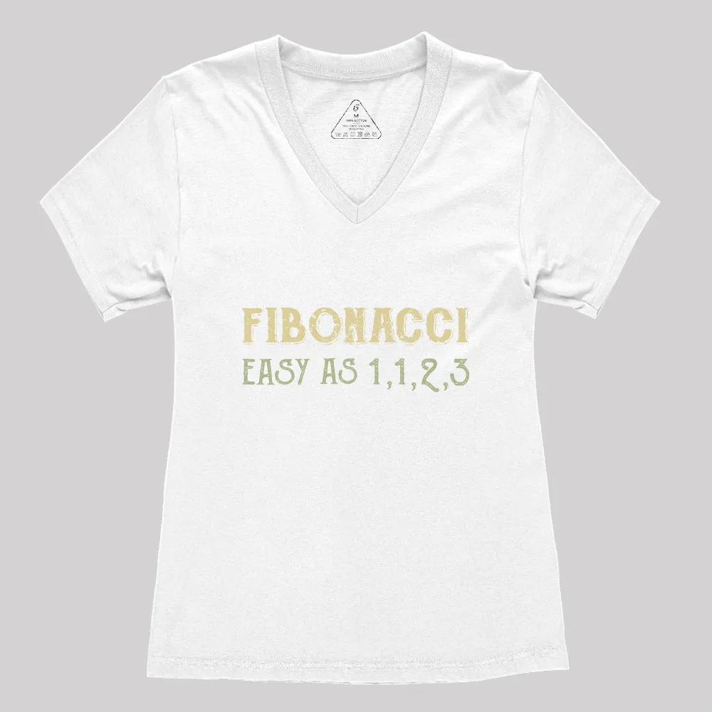 Easy As 1123 Geek Women's V-Neck T-shirt - Image 4