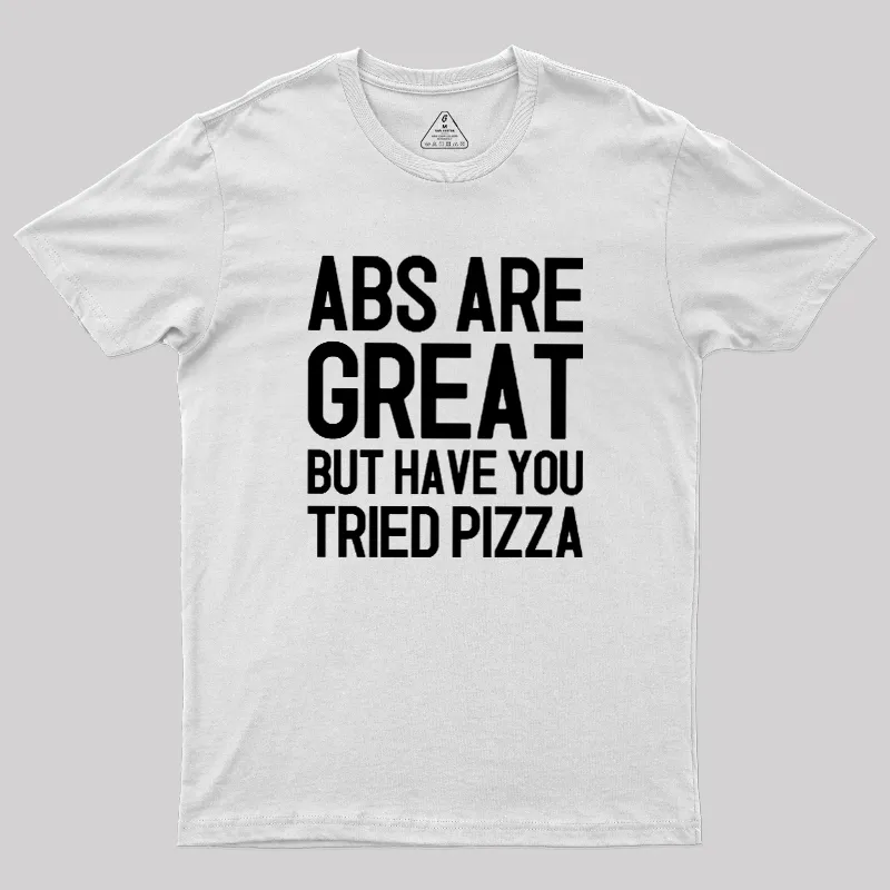 Abs vs Pizza Geek T-Shirt - Image 11