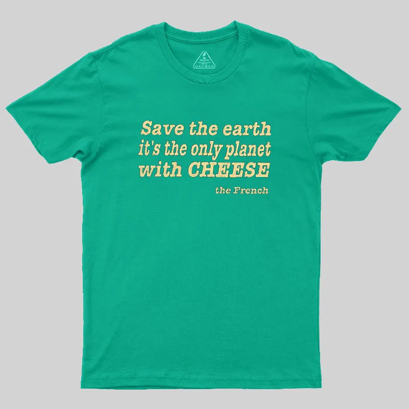 Save The Cheese Geek T-Shirt - Image 6
