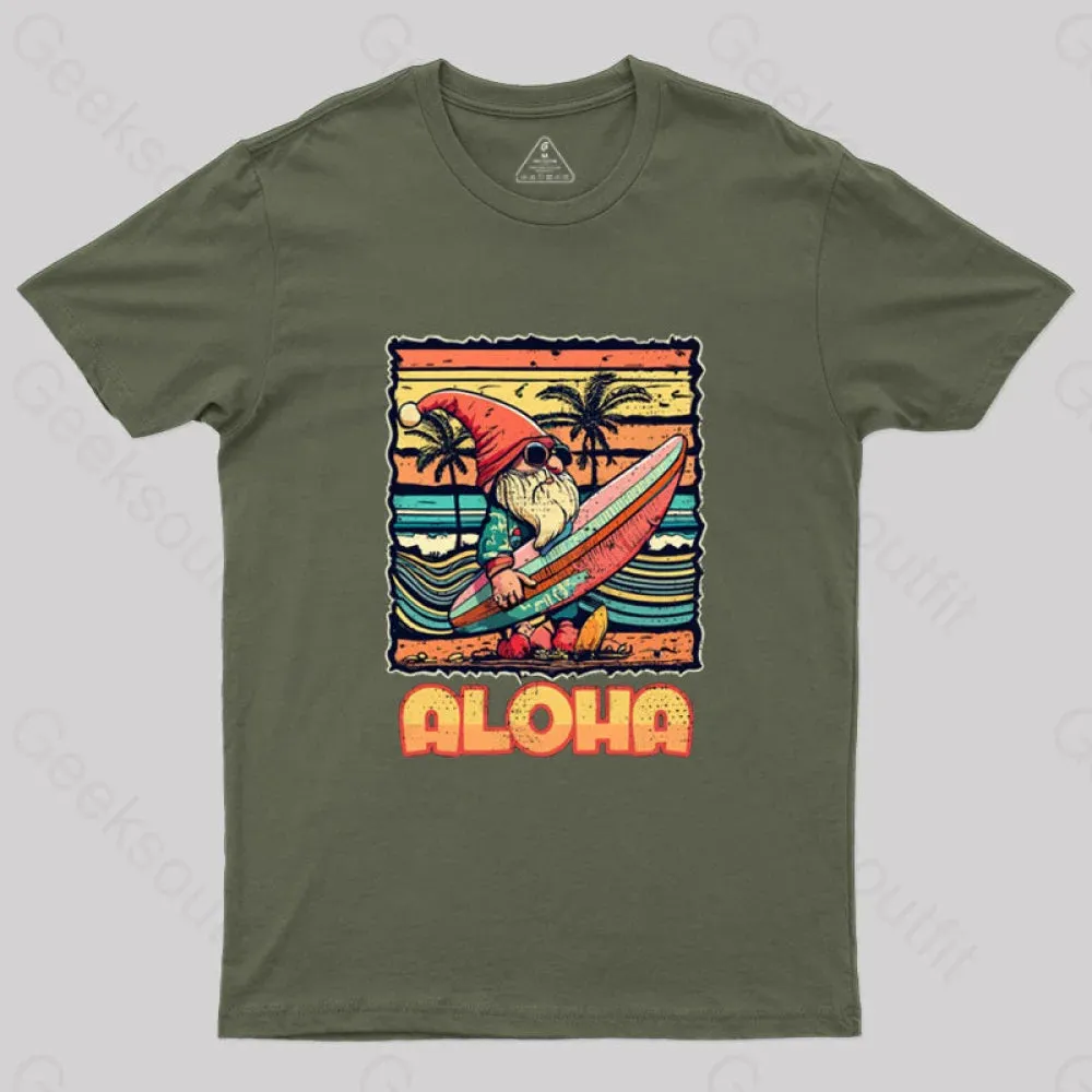 Aloha Surf Hawaii Vintage Christmas T-Shirt - Image 2