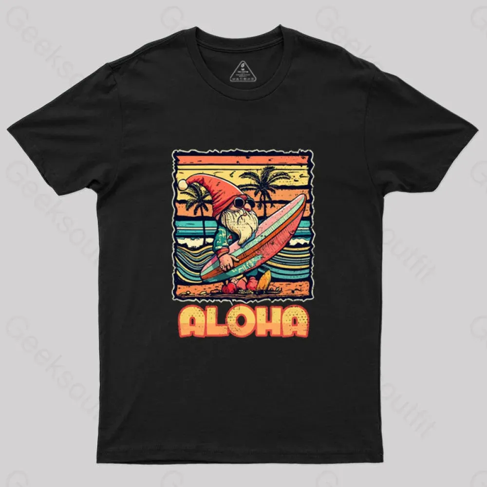Aloha Surf Hawaii Vintage Christmas T-Shirt - Image 3