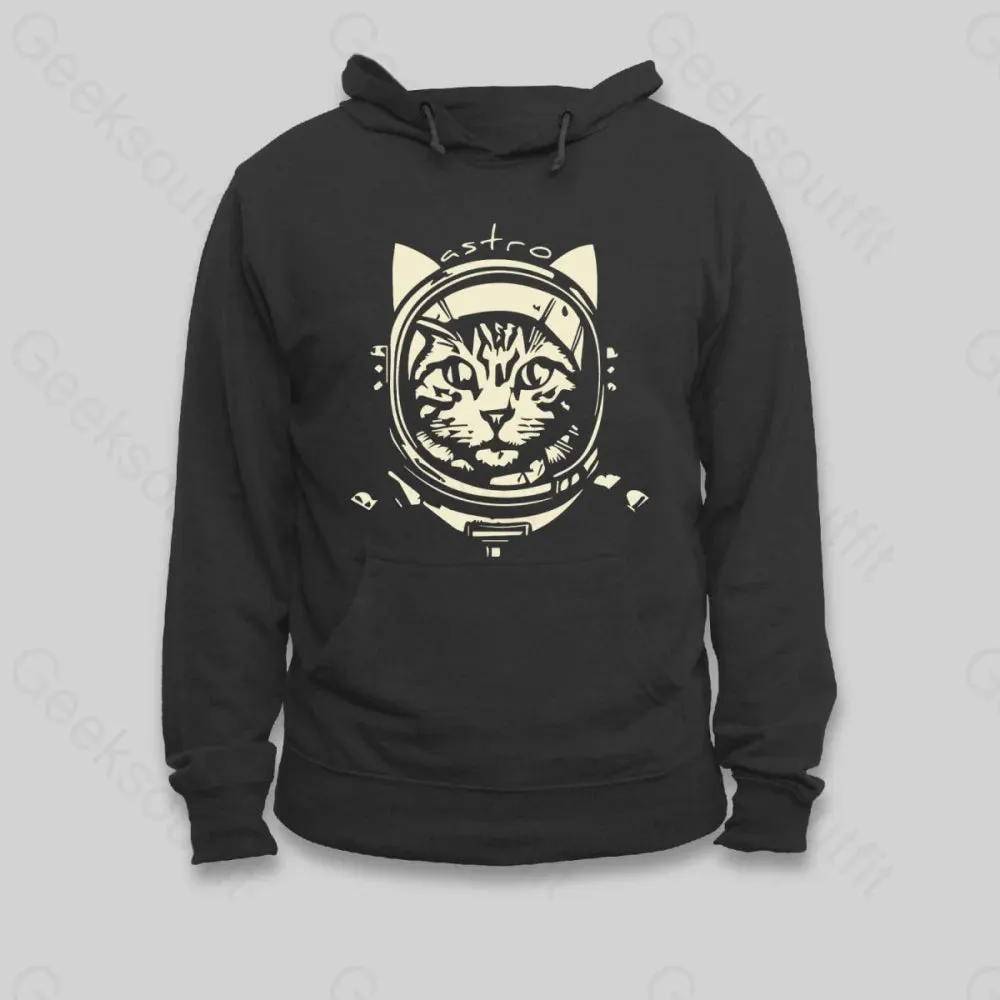 Alternative view of Astro Cat Hoodie