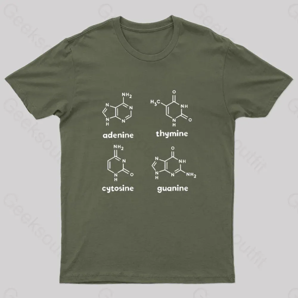 ATCG Science Molecule Chemistry Nerd T-Shirt - Image 4