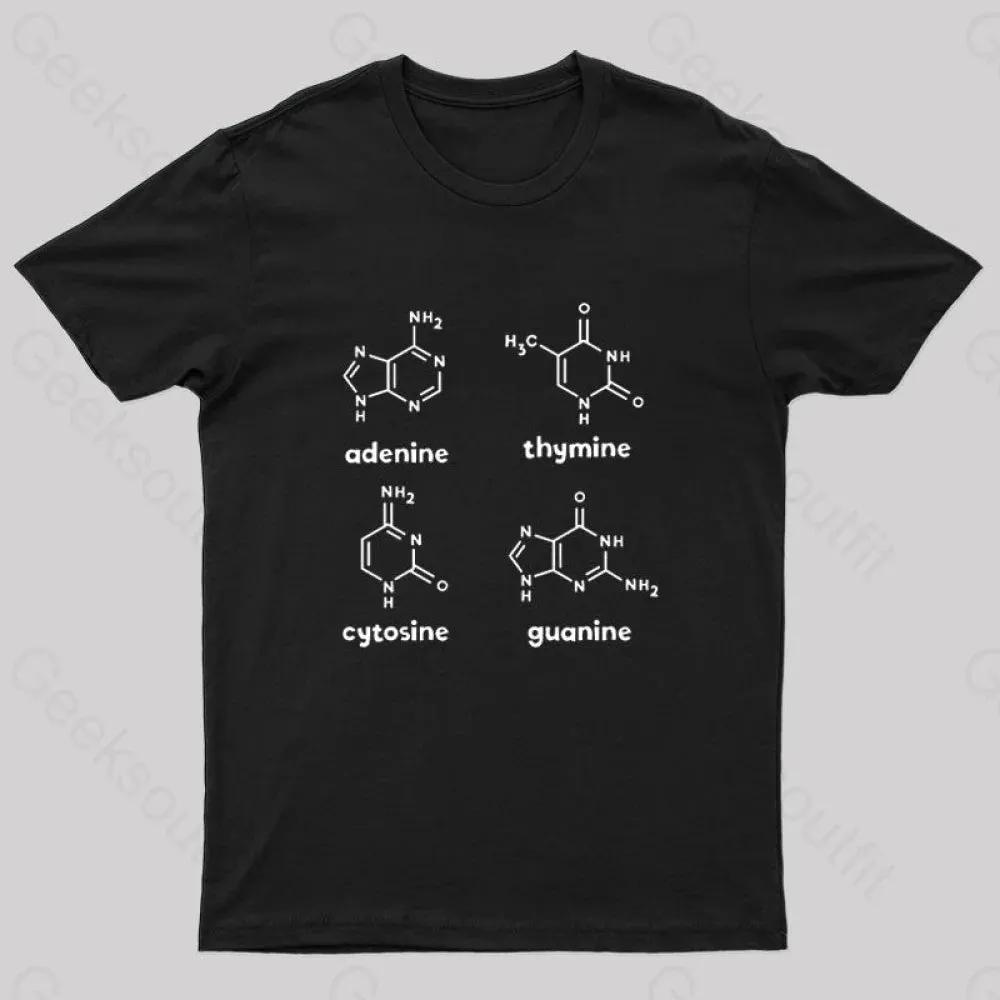 ATCG Science Molecule Chemistry Nerd T-Shirt - Image 3