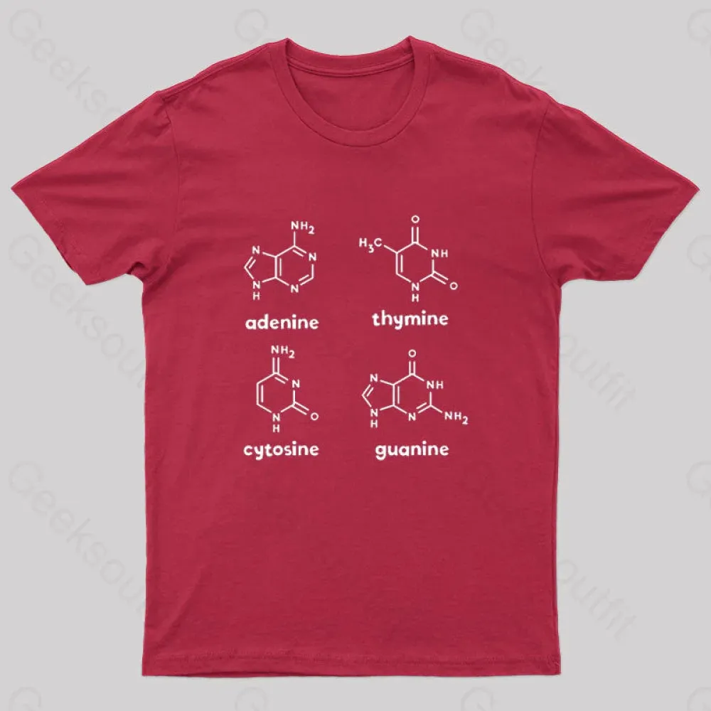 ATCG Science Molecule Chemistry Nerd T-Shirt - Image 2