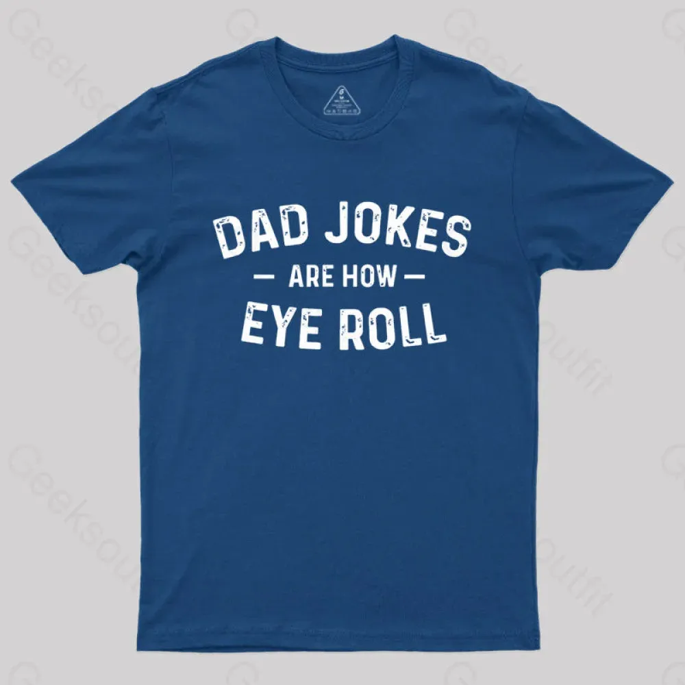 Alternative view of Attitude Towards Dad Jokes Geek T-Shirt