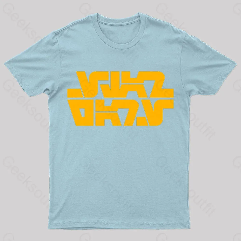 Aurebesh 1977 Logo Nerd T-Shirt - Image 8