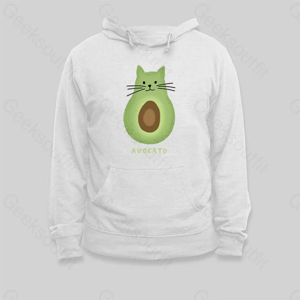 Alternative view of Avocato Cat Avocado Pun Hoodie