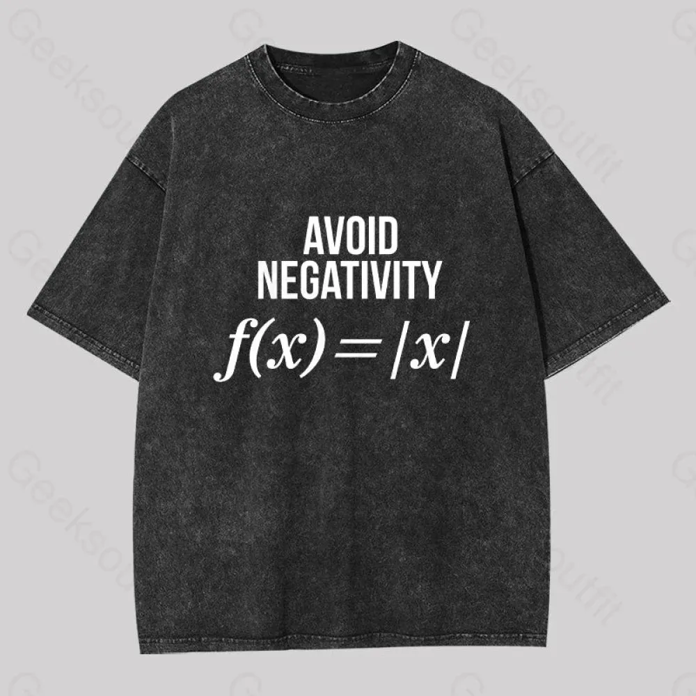 Avoid Negativity Washed T-shirt - Image 2
