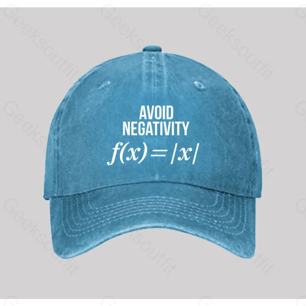 Avoid Negativity Washed Vintage Baseball Cap - Image 4
