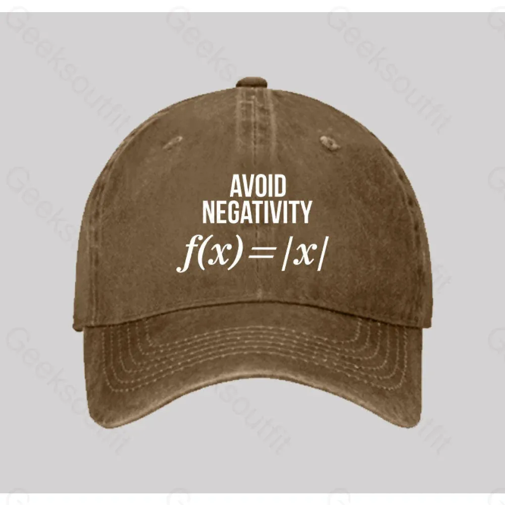 Avoid Negativity Washed Vintage Baseball Cap - Image 5