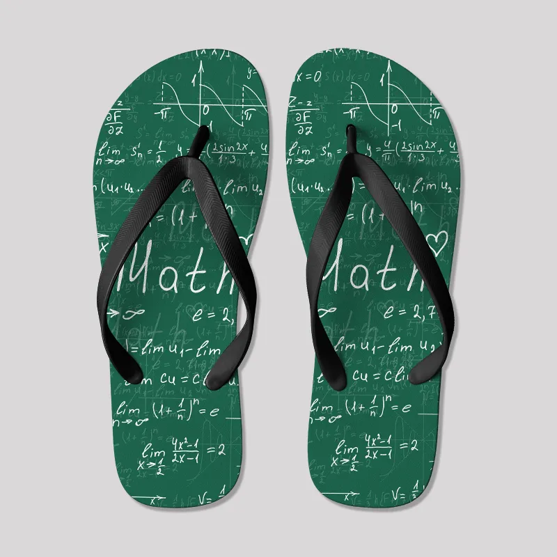 Love Math Geek Flip Flops - Image 2